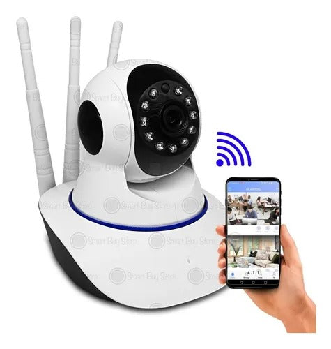 CÁMARA ROBÓTICA 360° CON 3 ANTENAS